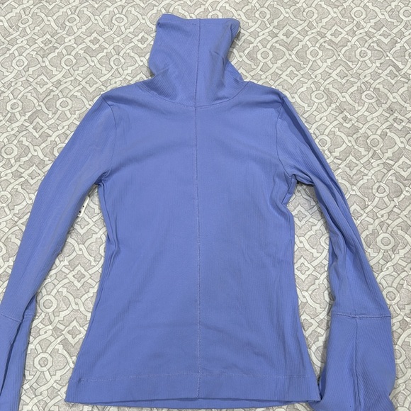 Free People - Ribbed Fitted Turtle Neck with Bell Sleeves - Picture 12 of 12